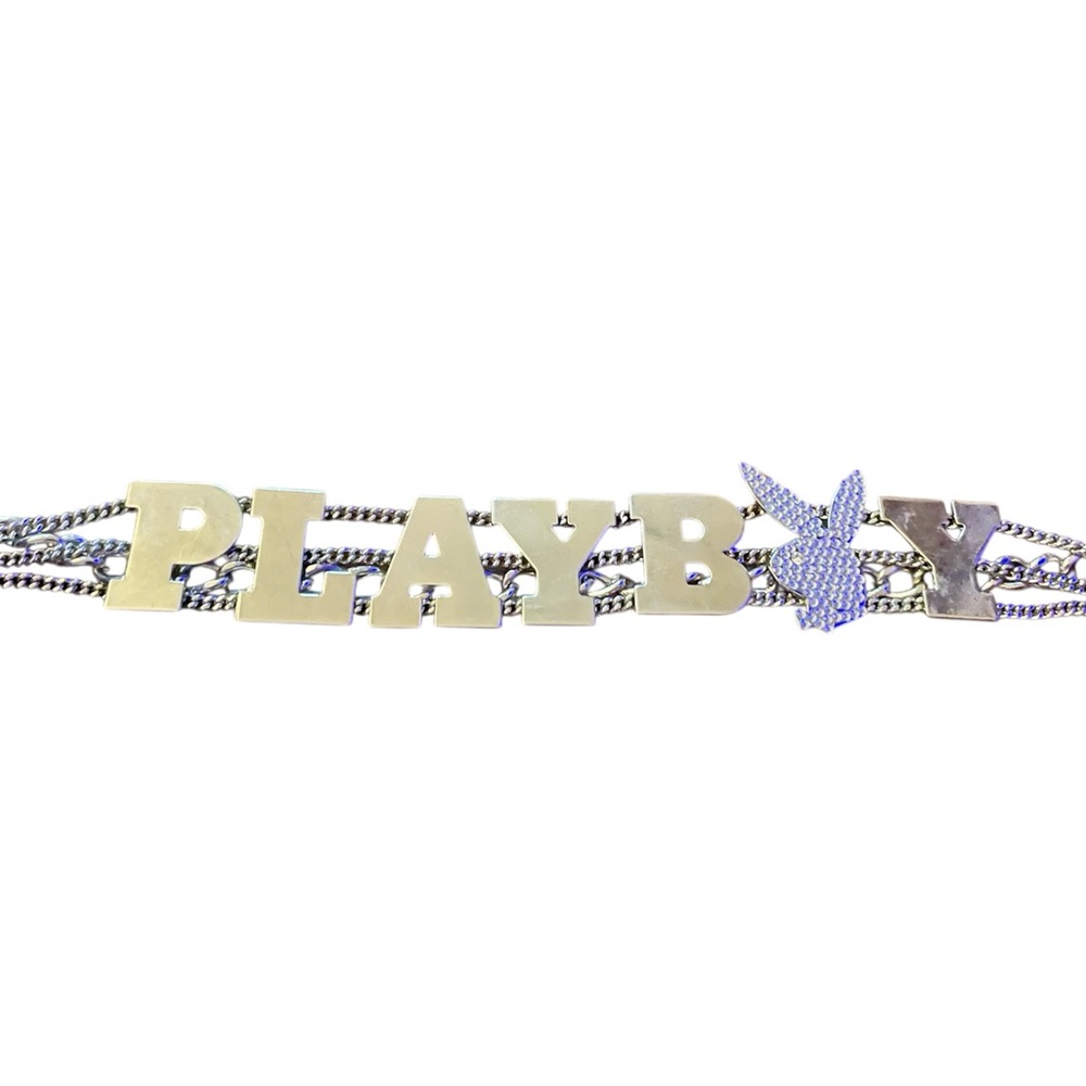 PLAYBOY chain belt rhinestone sexy! RARE!